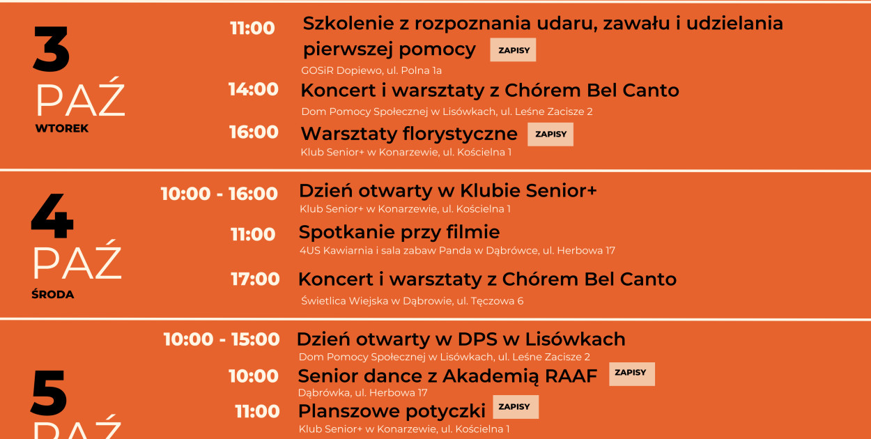 Dopiewskie Dni Seniora 2-7.10