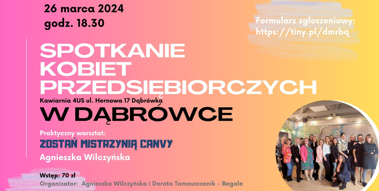 Zostań Mistrzynią Canvy! – spotkanie kobiet w Dąbrówce