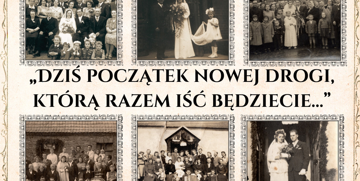 Stare, ślubne fotografie na wystawie