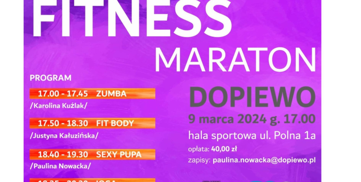 Maraton fitness Dopiewo 09.03.2024
