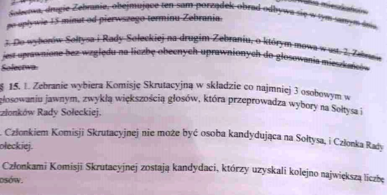 Wybory sołtysów legalne